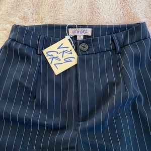 Verge Girl fair play pinstripe pants (navy)